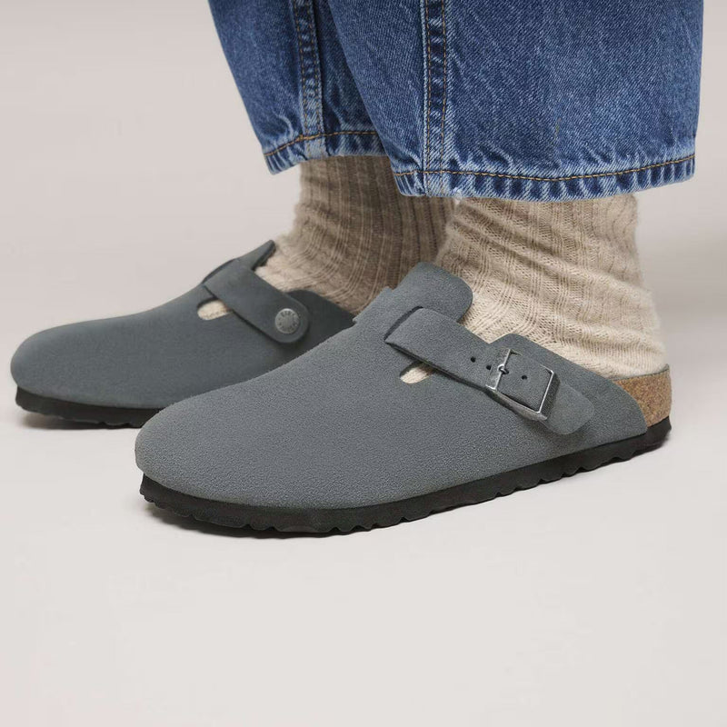 Birkenstock Boston Basalt Gray Tonal